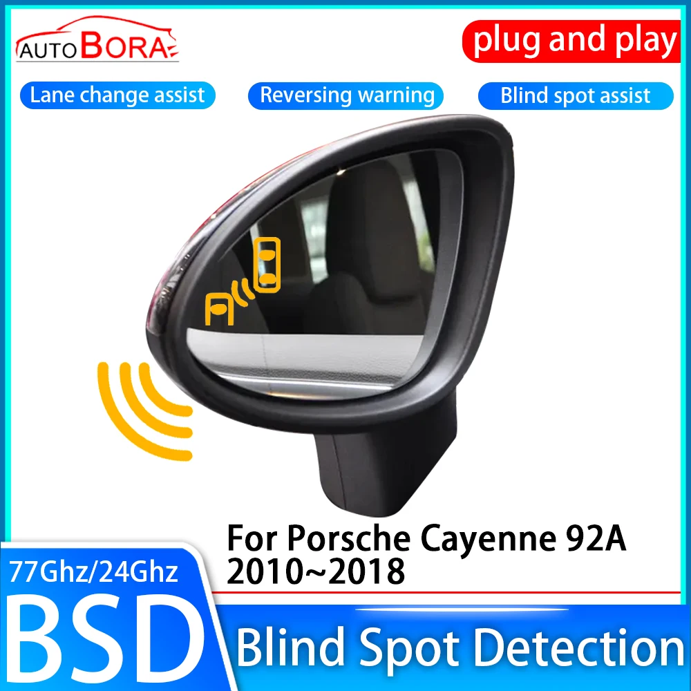 

AutoBora Car Blind Spot Detection System BSD BSA Sensor Drive Rear Mirror Monitoring for Porsche Cayenne 92A 2010~2018