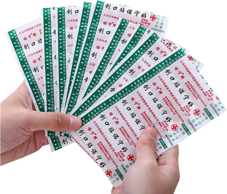 50pcs First Aid Adhesive Bandage Cushion Adhesive Woundplast Hemostasis Patch Sticker Sticking Plaster