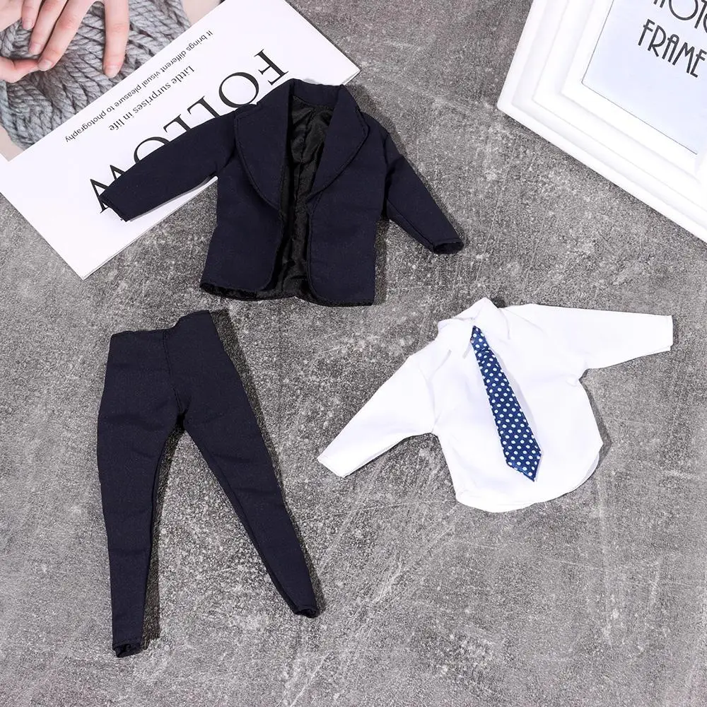 Male Doll Shirt 1/6 Doll Clothes Casual Suit Wedding Party Suit 30cm Doll Daily Wear Doll Pants Suit Clothes Doll Accessories