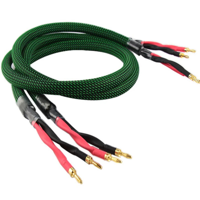 Cavo Per Altoparlante Mcintosh 4N Rame Puro Da 2 A 4 Fili/Cavo Per Altoparlante Principale A Linea Singola Spina A Banana Placcata In Oro/Spina A Forc
