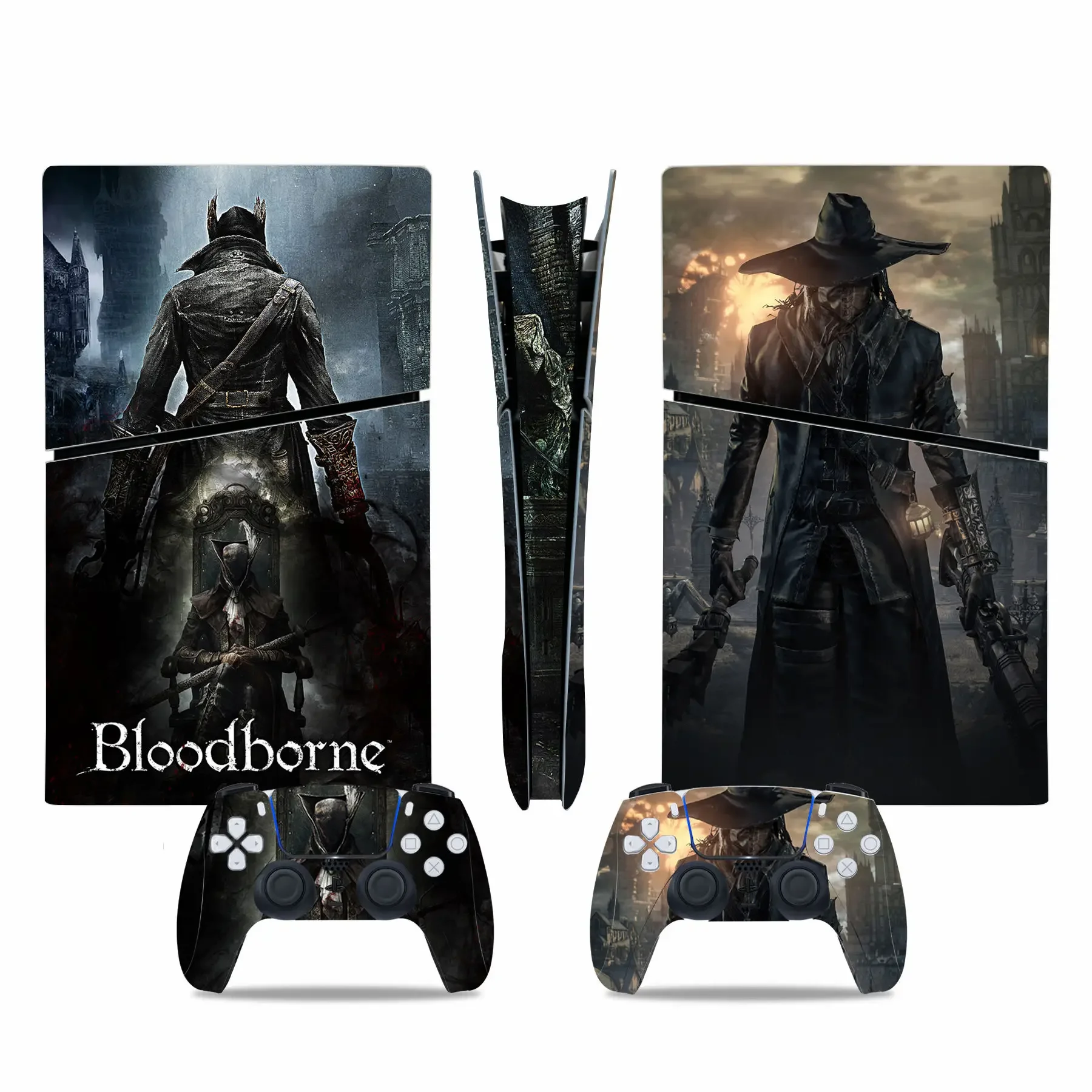 Pelli Per Console E Controller Per Ps5 Slim Digital Edition Per Controller Skin Decal Sticker Per Bloodborne