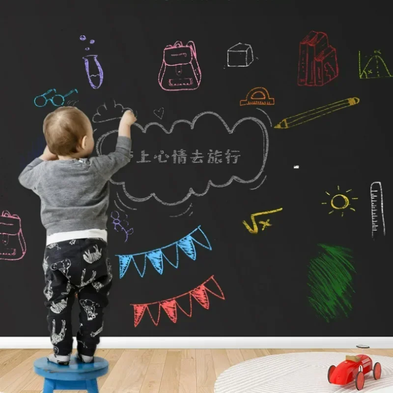 Premium Blackboard Wall Sticker for Kids and Office Self-Adhesive Chalkboard and Thick Whiteboard Sticker Teaching Tool blackboard stickers