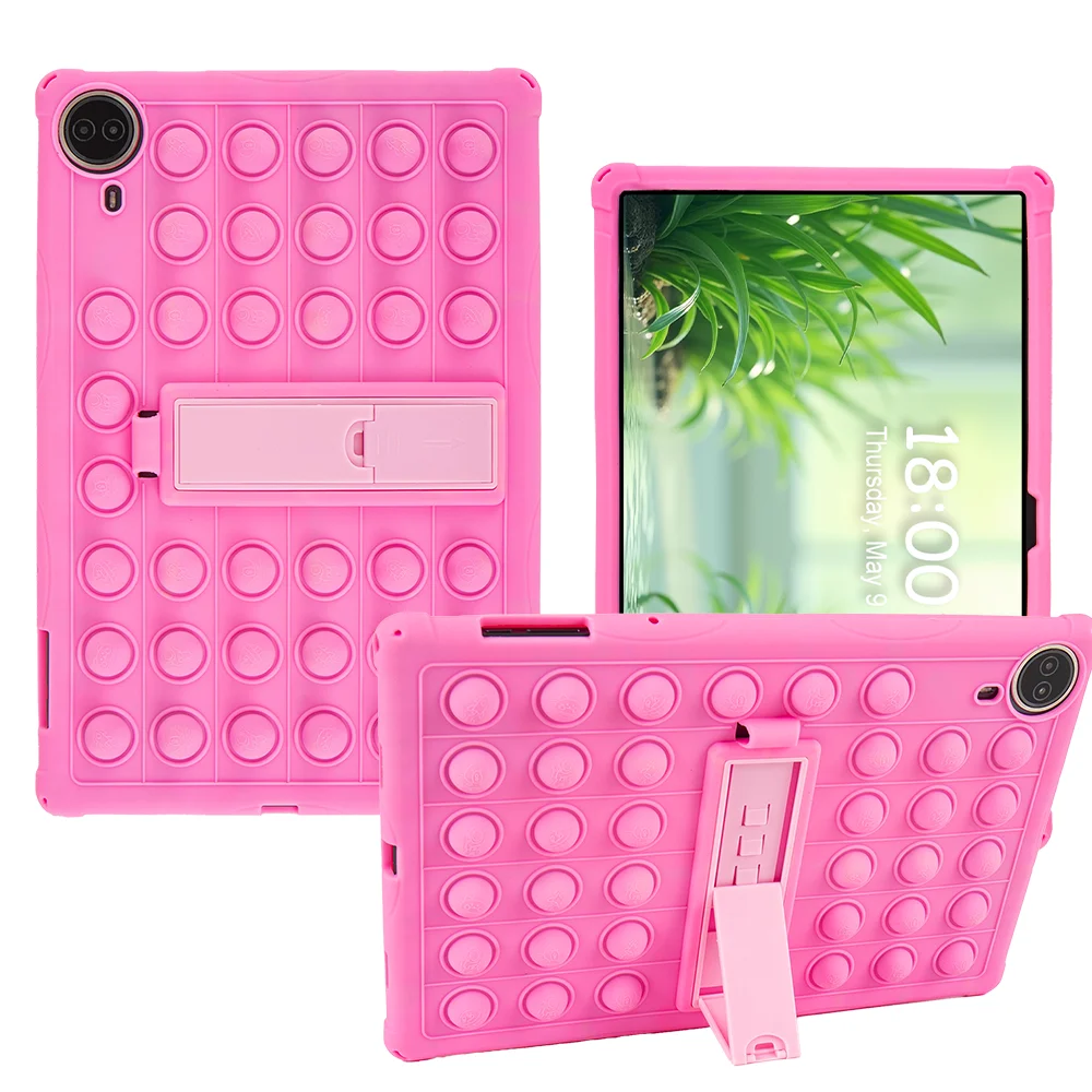 Soft Silicone Shockproof Tablet Case with Multi-Angle Adjustable Stand