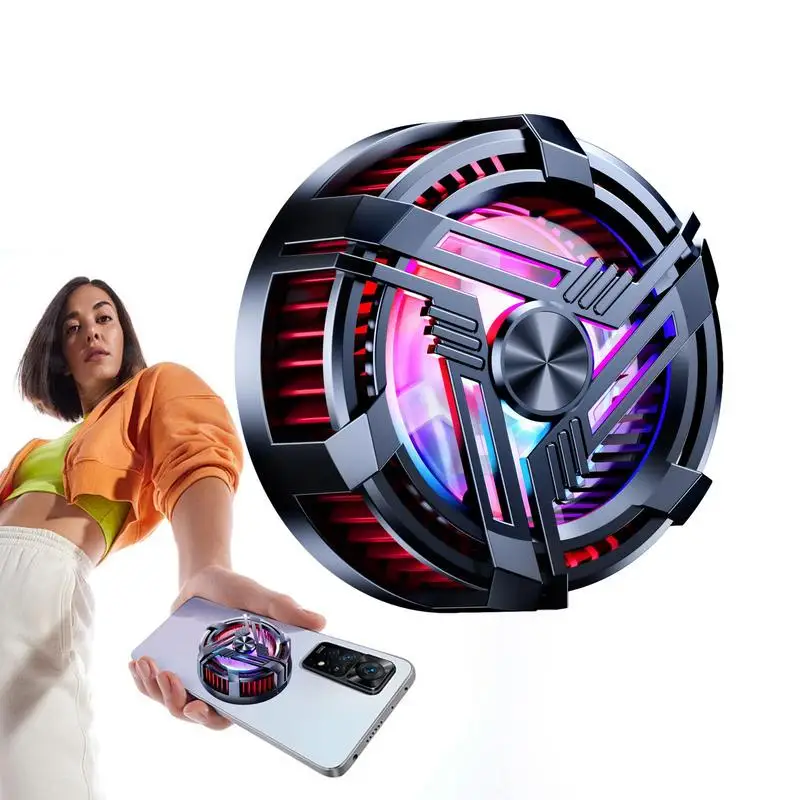 휴대폰 라디에이터 마그네틱 쿨러, 반도체 RGB 조명, 냉각 칩, 범용 백 클립, 휴대폰 아이폰용 Macc
