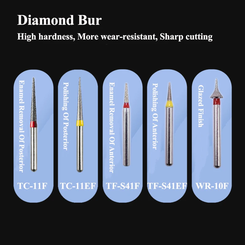Dental Orthodontic Interproximal Enamel Reduction Diamond Bur 1 Set