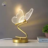 Nordic LED Table Lamps Indoor Lighting Switch Button Bedroom Bedside Living Room Restaurant Home Decoration Butterfly Desk Lamp 3