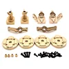 for MJX H12Y H12Y+ RC Car Chassis Brass Modification Accessories, Steering Cup, C-seat, Rear Cup, Gear Cover Counterweight Set. 2