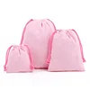 Reusable Cotton Drawstring Bags Fabric Storage Bag for Sundries Fruit Vegetable Kitchen Produce Bags Drawstring Gift Bag Pocket 6
