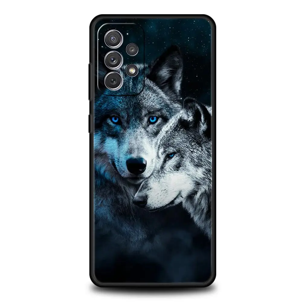 Wolf Design Protective Phone Case - Artistic Wild Spirit Cover