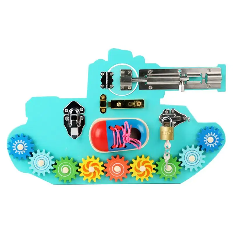 

Activity Board Busy Wooden Board Basic Life Skills Educational STEM Learning Toy Concentration Development For Boys Girls