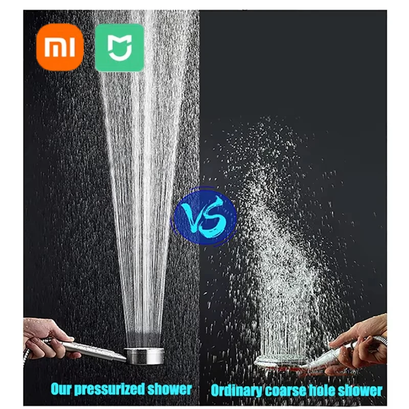 Xiaomi Mijia 304 Stainless Steel Shower Head Handheld High-pressure Bathroom Wall Mounted Water Saving Sprayer Rainfall Shower 3
