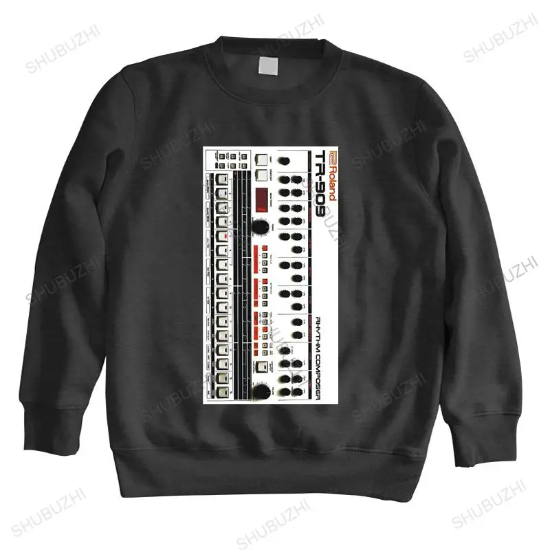 Felpe Con Cappuccio Autunno Primavera Roland 909 Drum Machine 7 Shirt Vintage Moog Sintetizzatore Korg Arp Mod Felpa Unisex Uomo Top
