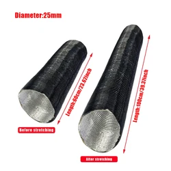 Universal Air Diesel Parking Heater Duct Pipe Tube Hose, Multiple Diameter Options (LBG - 25mm - 100cm)