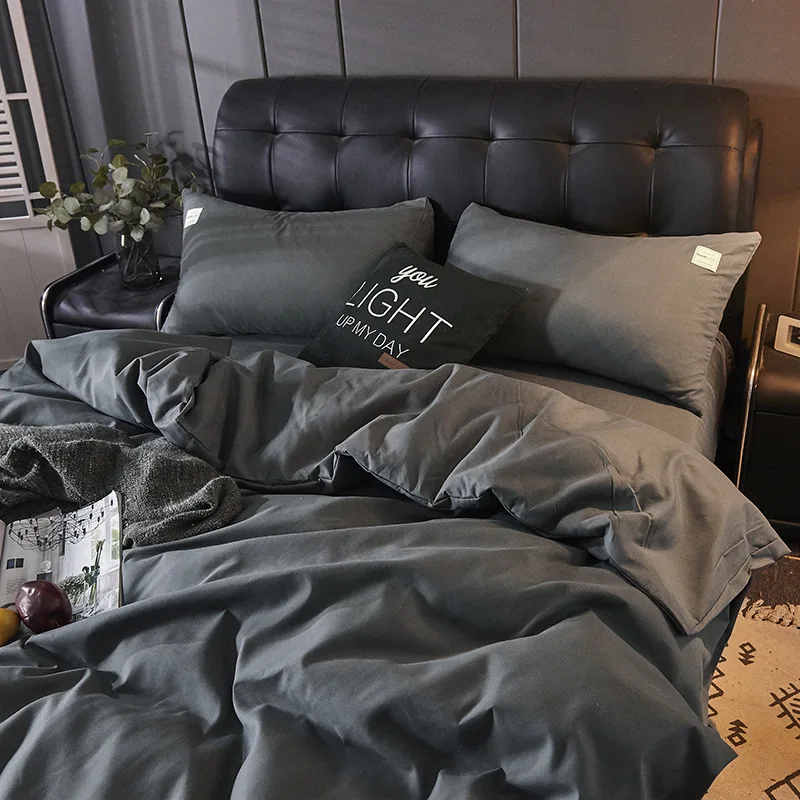 

4-piece Comforter Bedding Sets Japanese Cotton Bedding Queen Bedding Set Duvet Set King Size Bed Sheets and Pillowcases 220×240