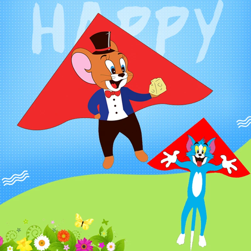 

free shipping cat kite flying toys children kites factory nylon kite windsock kids kites dragon butterfly kites for adults new