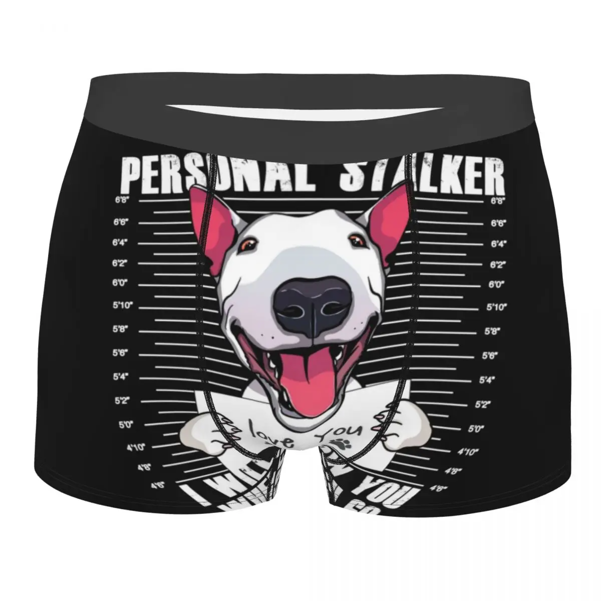 

Bull Terrier Stalker Man Underwear Funny Bull Terrier Dog Puppy Boxer Briefs Shorts Panties Soft Underpants for Homme S-XXL