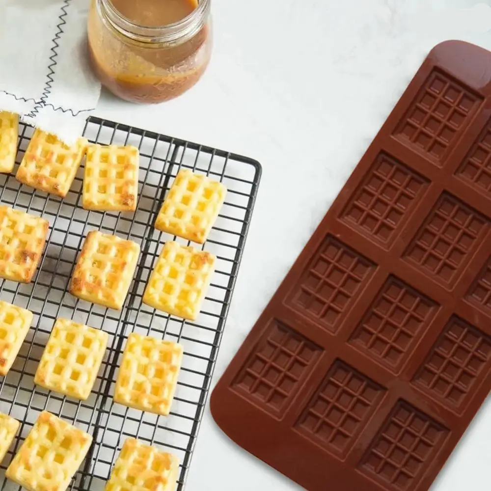 1~30PCS Cells Chocolate Mold for Scented Candle Making Decorating Tool Fondant Patisserie Candy Bar Silicone Mould Handmade