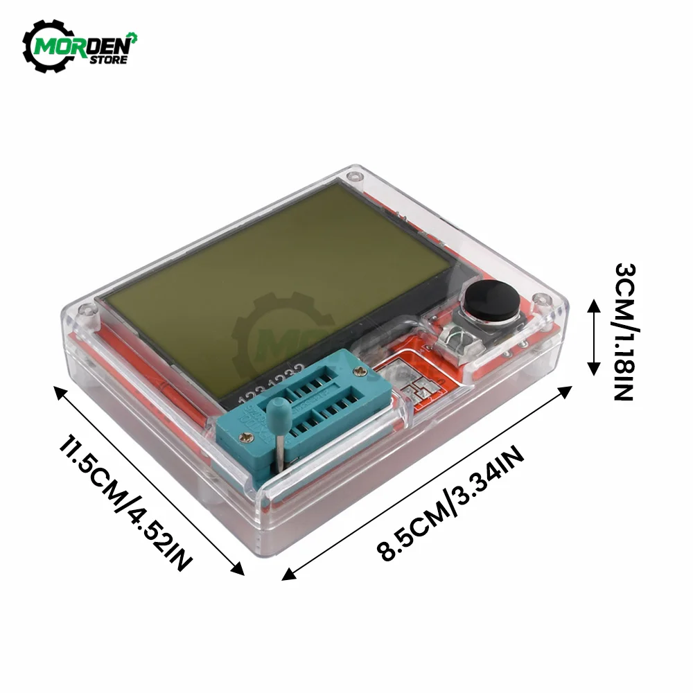 LCR-T10H Transistor Tester Display TFT For Diode Triode MOS/PNP/NPN Capacitor Resistor Transistor Tester Detector 4