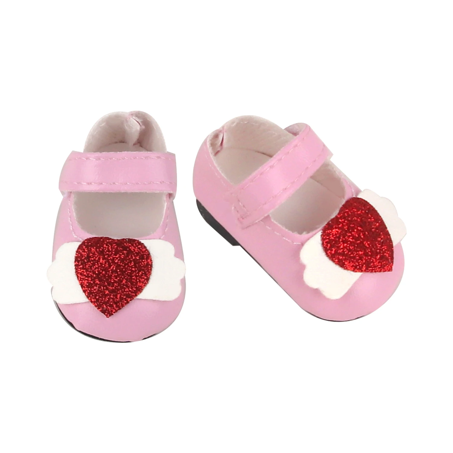 5.5CM PU Leather Mini Doll Shoes For 14 Inches American Doll Boots Hollowing Heart Bow Shoes For 35Cm Baby Girl,Lise,Nancy Dolls