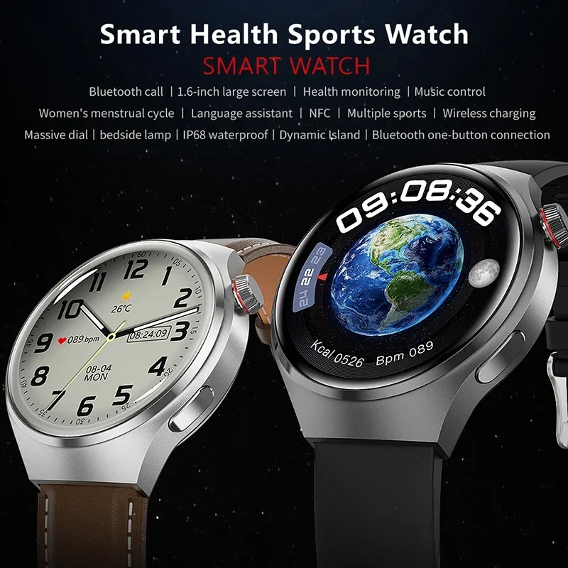 GT4 Pro Ʈ ġ  NFC GPS , AMOLED 360*360 HD ȭ, ɹڼ  ȭ Ʈ ġ, IP68, 2024 ǰ