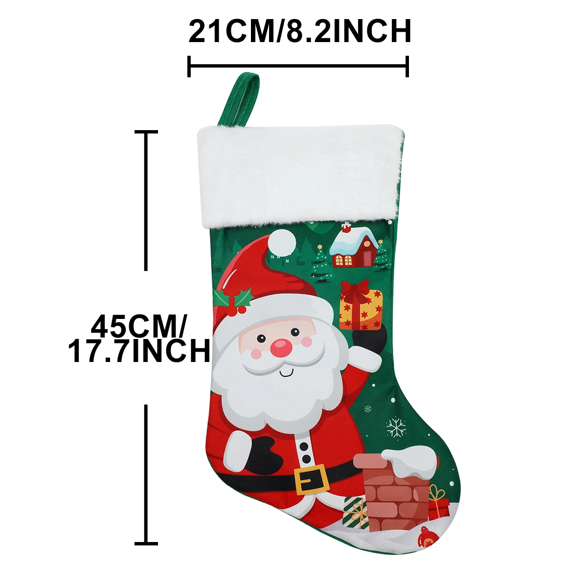Christmas decoration, holiday party supplies, Christmas stockings ornaments, fireplace decorations, home window display props 6