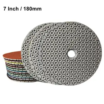 Diamond Wet Polishing Pads for Granite Marble Concrete Stone Grinding Wheel Sanding Disc Abrasive Polish Tools 180mm 7 Inch