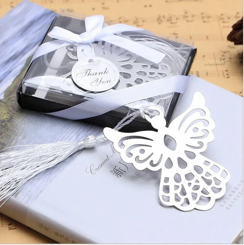 

10/30pcs Angel Silver Bookmark For Baptism Baby Shower Souvenirs Party Baptism Giveaway Gift Wedding Favors And Gifts For Guest