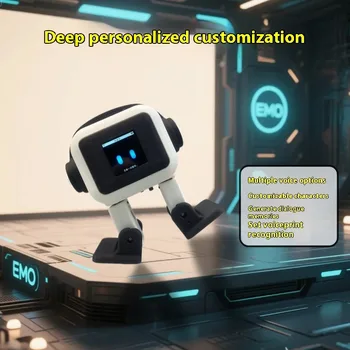 AI EMO Robot ESP32-S3 Controllo principale Schermo da 1,54 pollici Robot interattivo intelligente Riconoscimento vocale Compagno per bambino