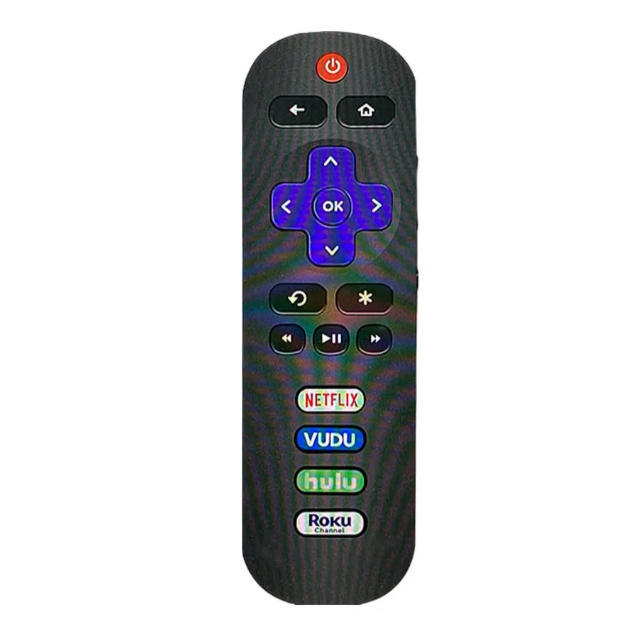 Control remoto de repuesto solo para Roku TV, compatible con TCL Roku/Hisense Roku/Onn Roku/Sharp Roku Smart TVs (No compatible con Roku Stick y Box)