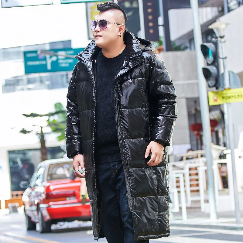 Winter men\'s plus size 10XL long camouflage cold-proof extended knee down jacket puffer coat 9xl down coat mens jacket 7XL 8XL