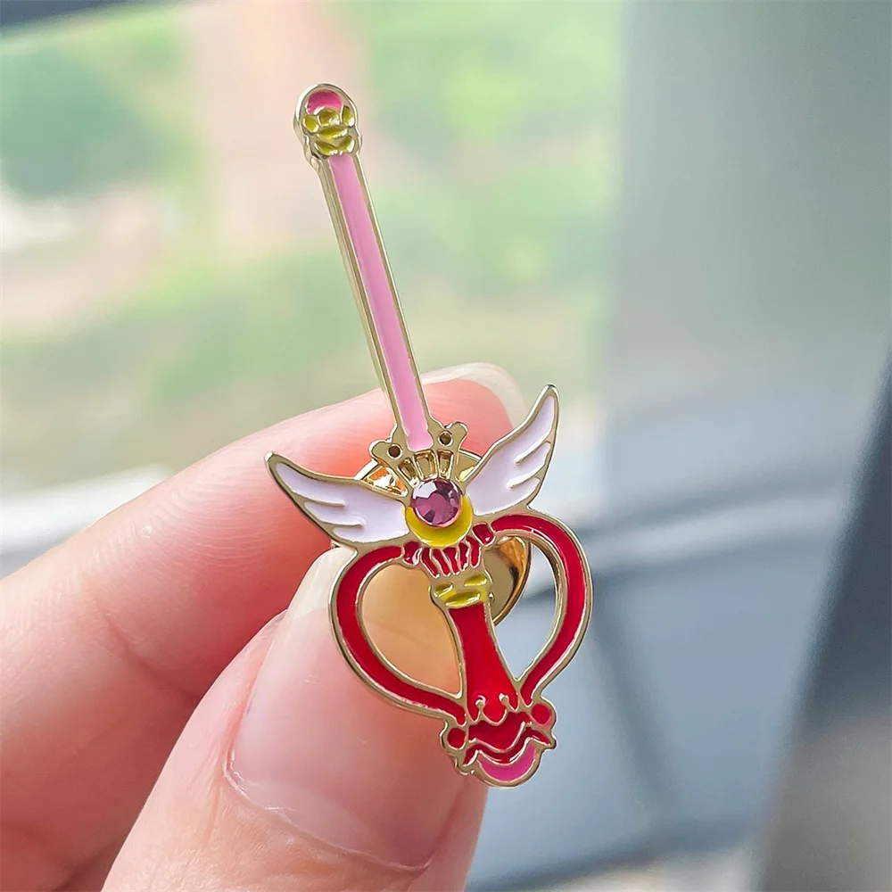 

Popular Hot Cartoon Sailor Moon Enamel Pin Classic Anime Series Cute Cosplay Brooch Badge Hat Backpack Decoration Jewelry
