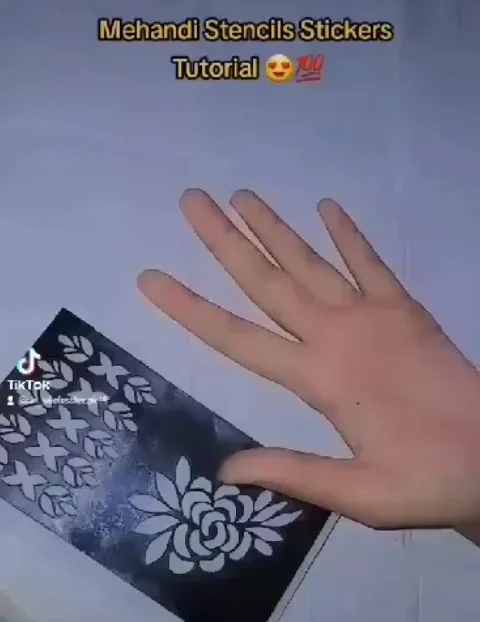 Artisan Mehndi Art Six Design Sheet  Different Design Sticker Mehndi For Women,Girls And Kids Hand