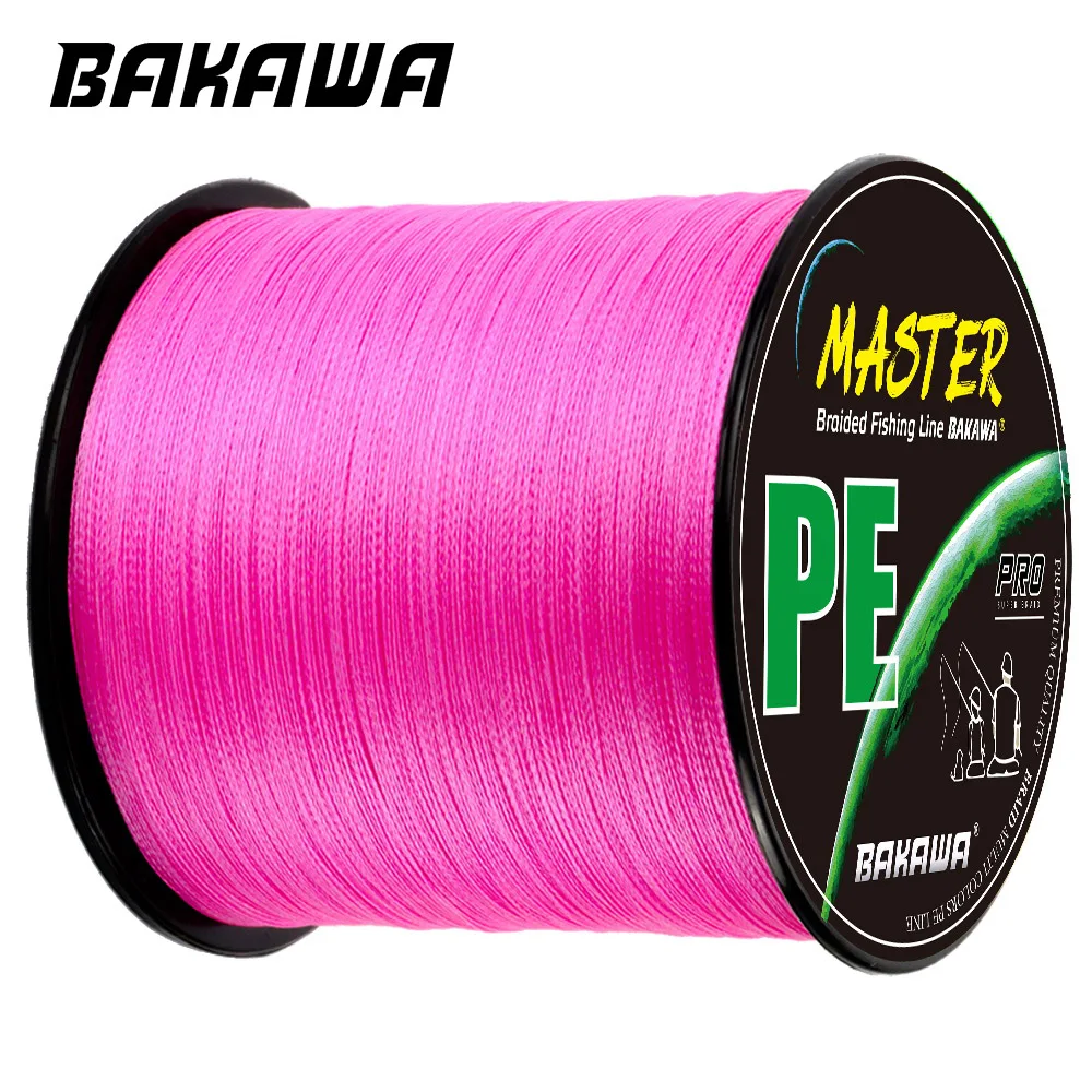 BAKAWA 4 Strands Braided Fishing Line 300/500/1000M PE Strong Smooth  Multifilament Durable Carp Sea Saltwater Tool