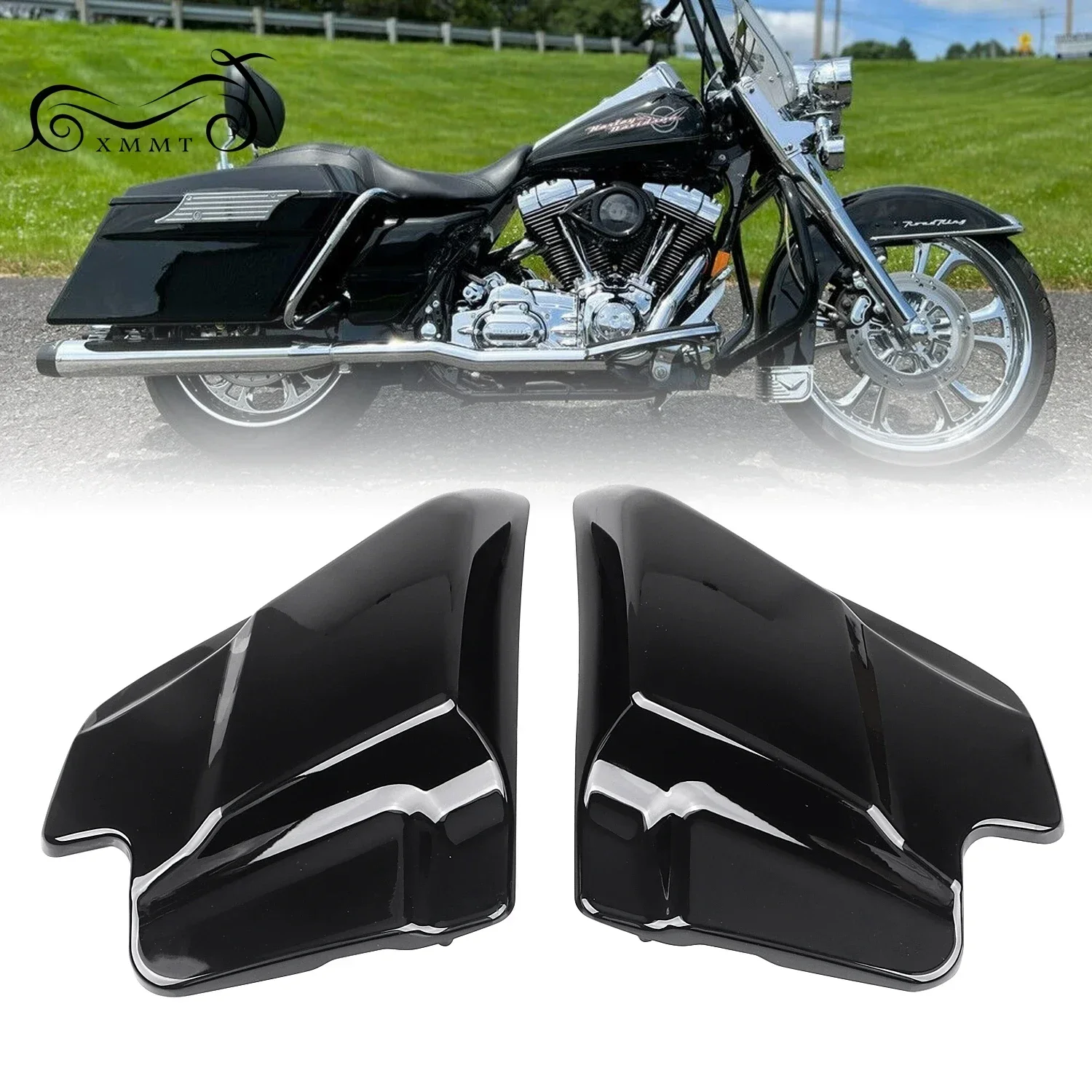 1-Pair-Motorcycle-Left-Right-Side-Cover-Panel-For-Harley-Touring-Street ...