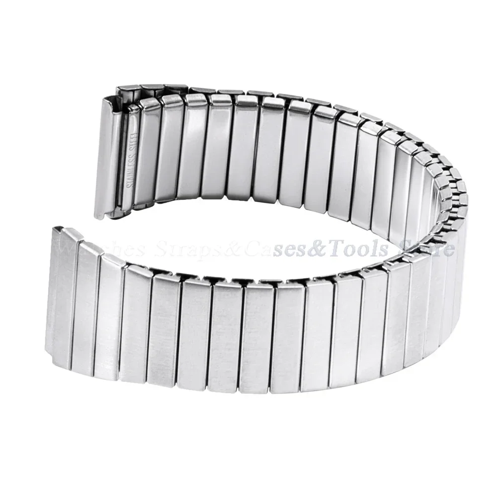 18mm Metall elastisches Stretch armband Edelstahl Expansions armbänder Smartwatch Universal armband Herren Uhren gürtel Zubehör