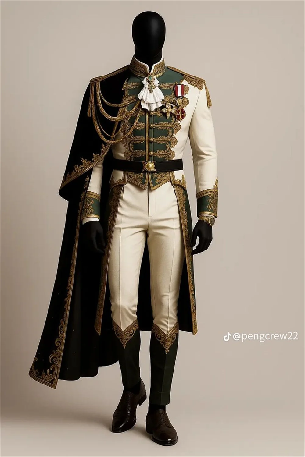 Costume de Prince Officier Steampunk Victorien Homme – photo 3