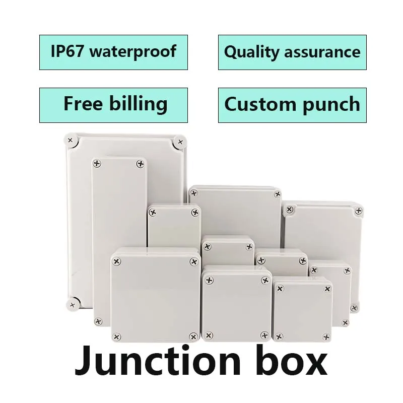 AG-type ABS Ip67 waterproof junction box Plastic housing Outdoor electronic safe monitor power box