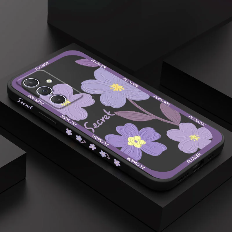 Vibrant Purple Flower Phone Case - Artistic Floral Design