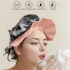 Shower Cap Shield Adjustable Bathing Head Hat Shampoo Visor Cap Soft BPA Free Hair Washing Shield For Head Ear Eye Protection 4