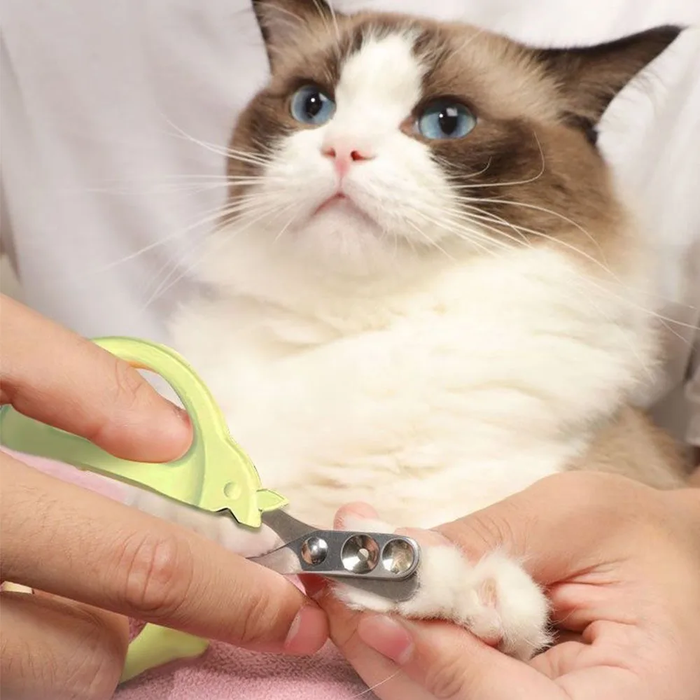 Special Nail Clippers for Pet Cat Dog Double Hole Small Blind Clippers Pet Nail Grooming Clippers Trimmer 2