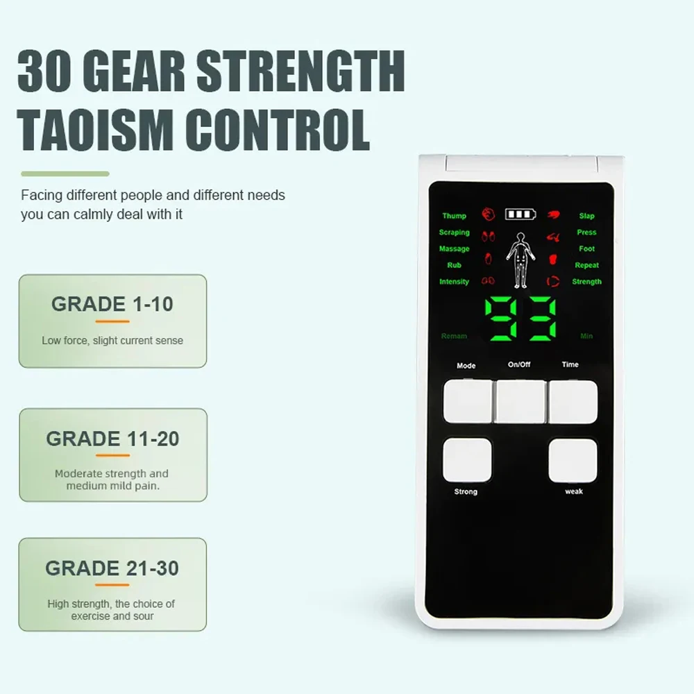 Neck Massager Rechargeable Muscle Stimulator for Back and Body Digital Therapy Slimming Machine Electro Stimulator Physiotherapy