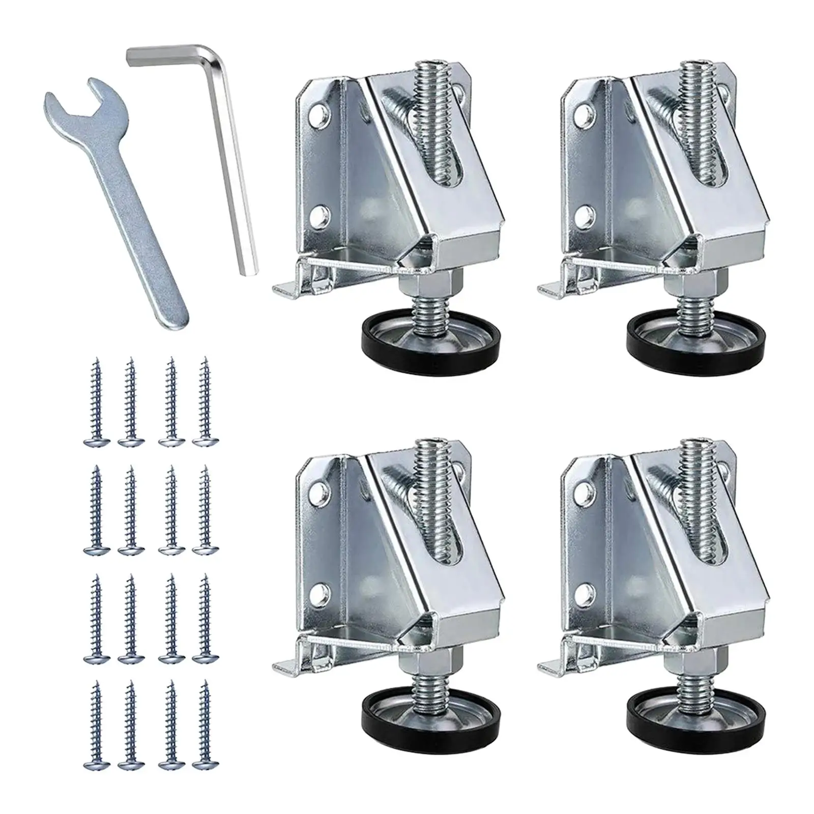 Leveling Feet Adjustable Table Leg Leveler Height Adjuster Leveling Feet Leg Leveler for Furniture Workbench Sofa Table Cabinet