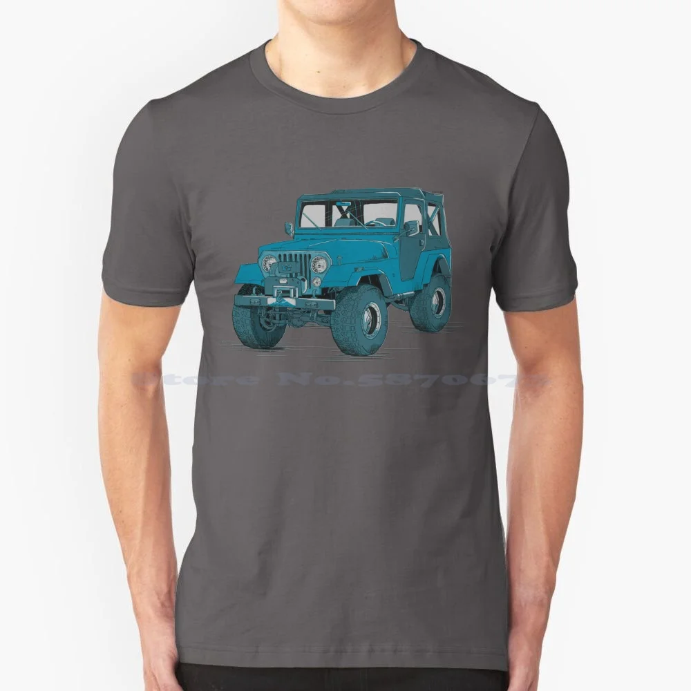 

Cj5 T Shirt 100% Cotton Tee Off Road Vintage