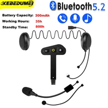 SK-33B 오토바이 헬멧 헤드셋, 블루투스 5.2 무선 이어폰, 핸즈프리 통화 키트, 라이더 MP3 음악 플레이어용 스테레오