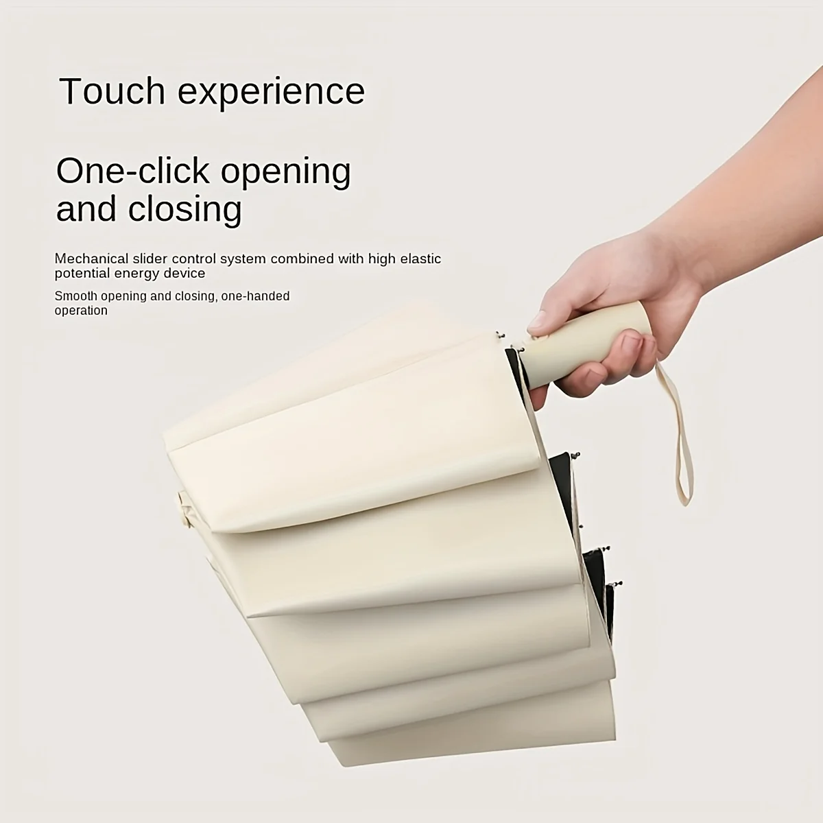 Extra-large auto-folding umbrella: double-reinforced frame, UV & windproof. Durable, compact, all-weather essential.