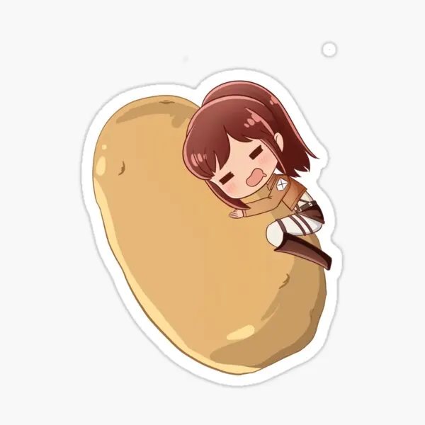 

Attack On Titan Sasha 5PCS Stickers for Water Bottles Room Cute Decorations Home Living Room Anime Background Wall Cartoon