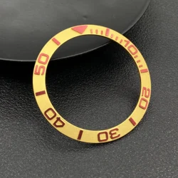 Premium 38mm Incline Aluminium Bezel Insert for Men's Watch Customization (10 Aluminum Bezel)