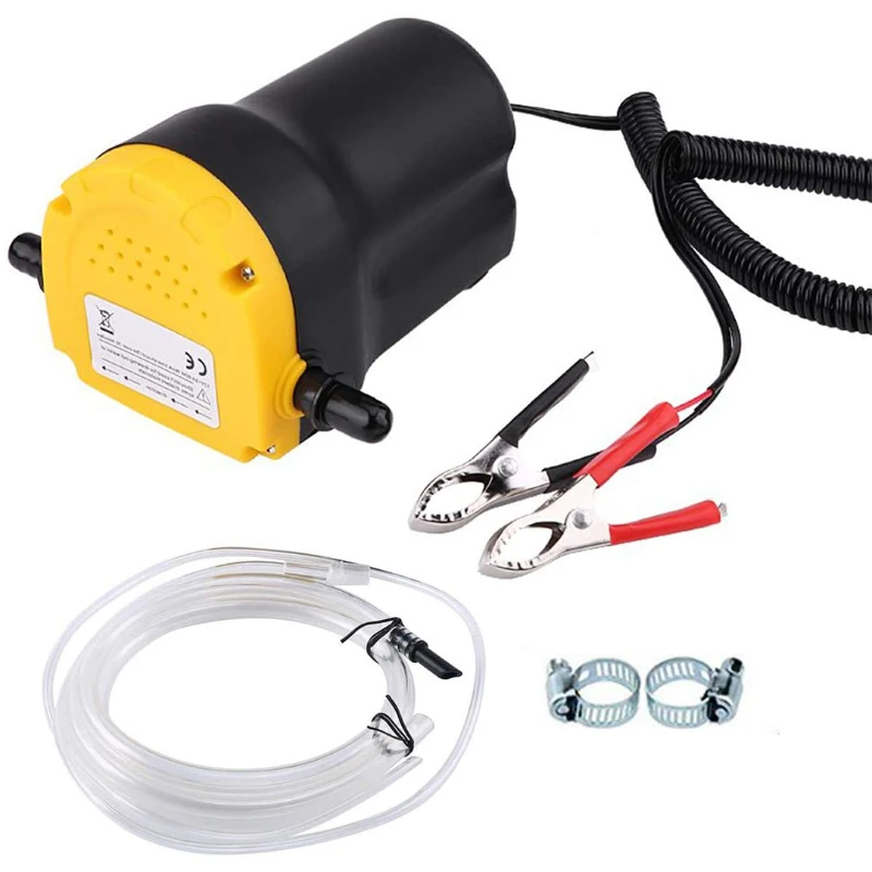 

12V 60W Oil Extractor Transfer Pump Car Oil Fuel Extractor Mini Fuel Engine Oil Extractor Transfer Pump Tubes for Auto Boat Mot