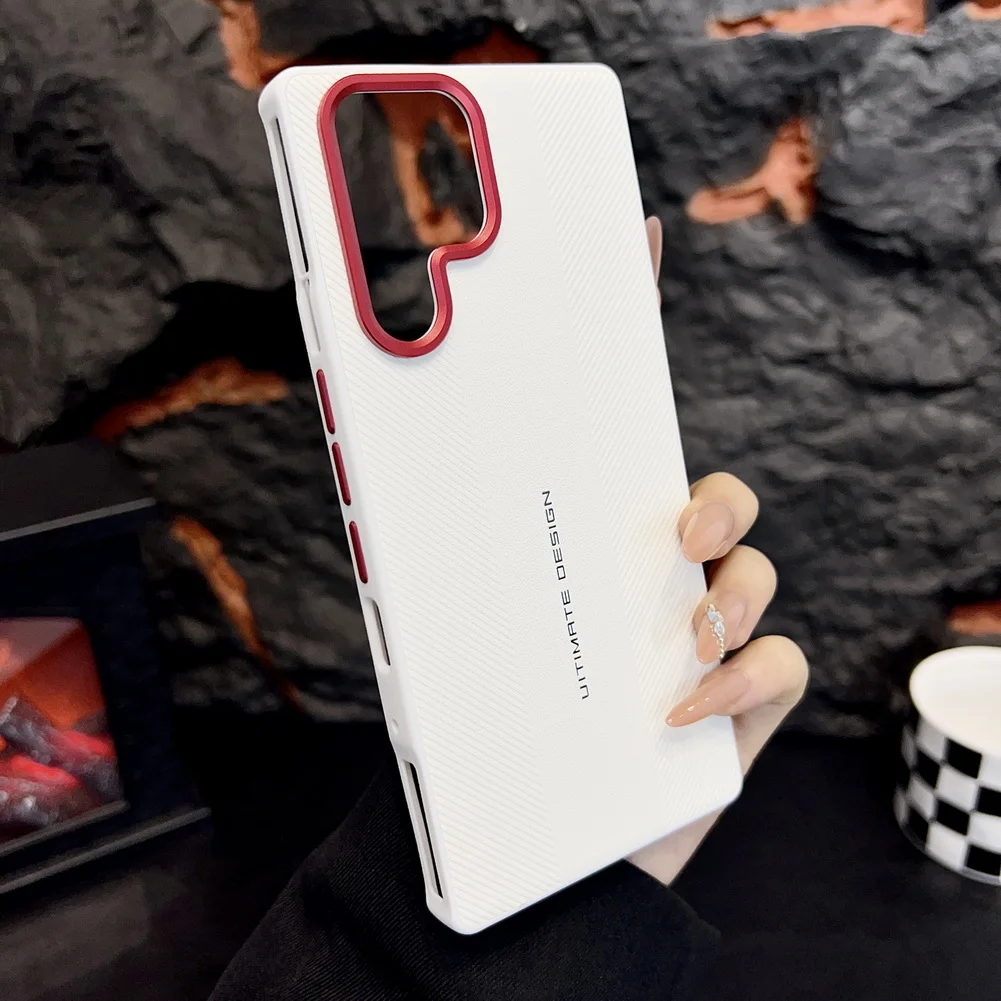 Luxury Textured Red Camera Frame Protective Case