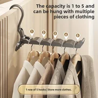 Portable Multifunctional Clothes Drying Rack - Essential Travel Hanger for Hotels and Business Trips 2